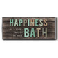 Happiness Bath - Floater Framed Canvas Print