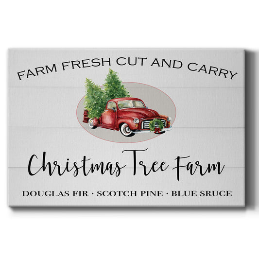 Christmas Tree Farm - Premium Gallery Wrapped Canvas  - Ready to Hang