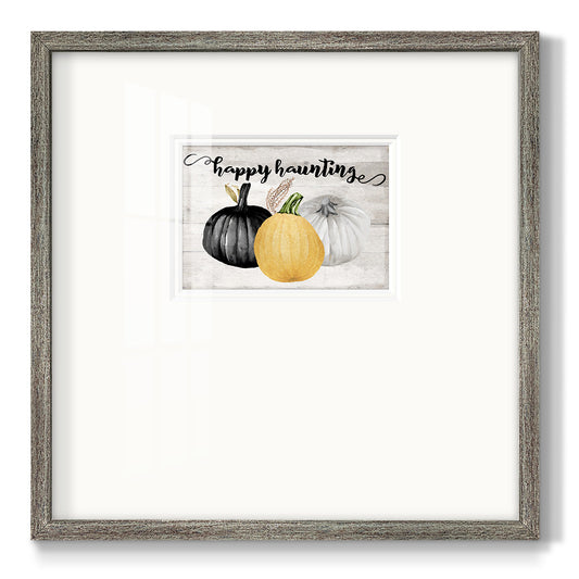 Happy Haunting Premium Framed Print Double Matboard