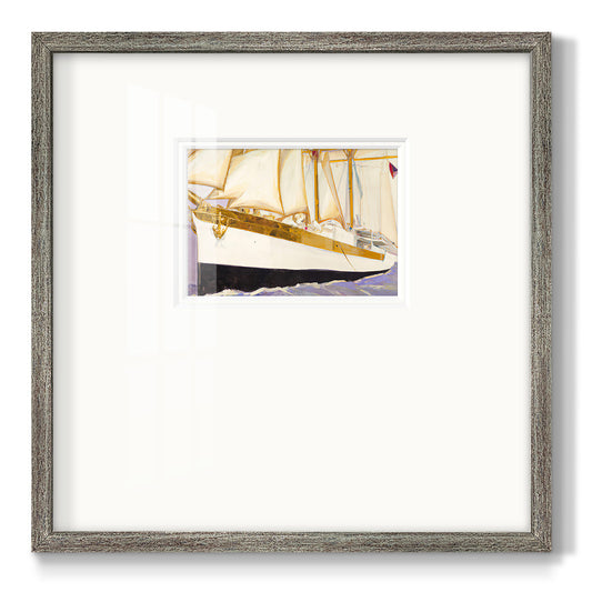 Godlen Sail V Premium Framed Print Double Matboard