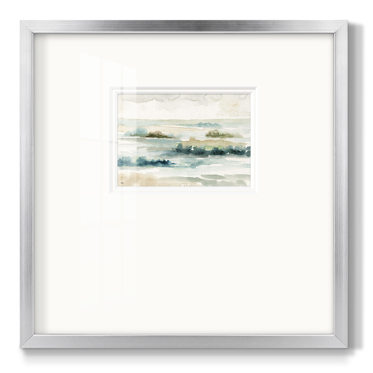 Pastel Panorama - Double Matboard Framed Print