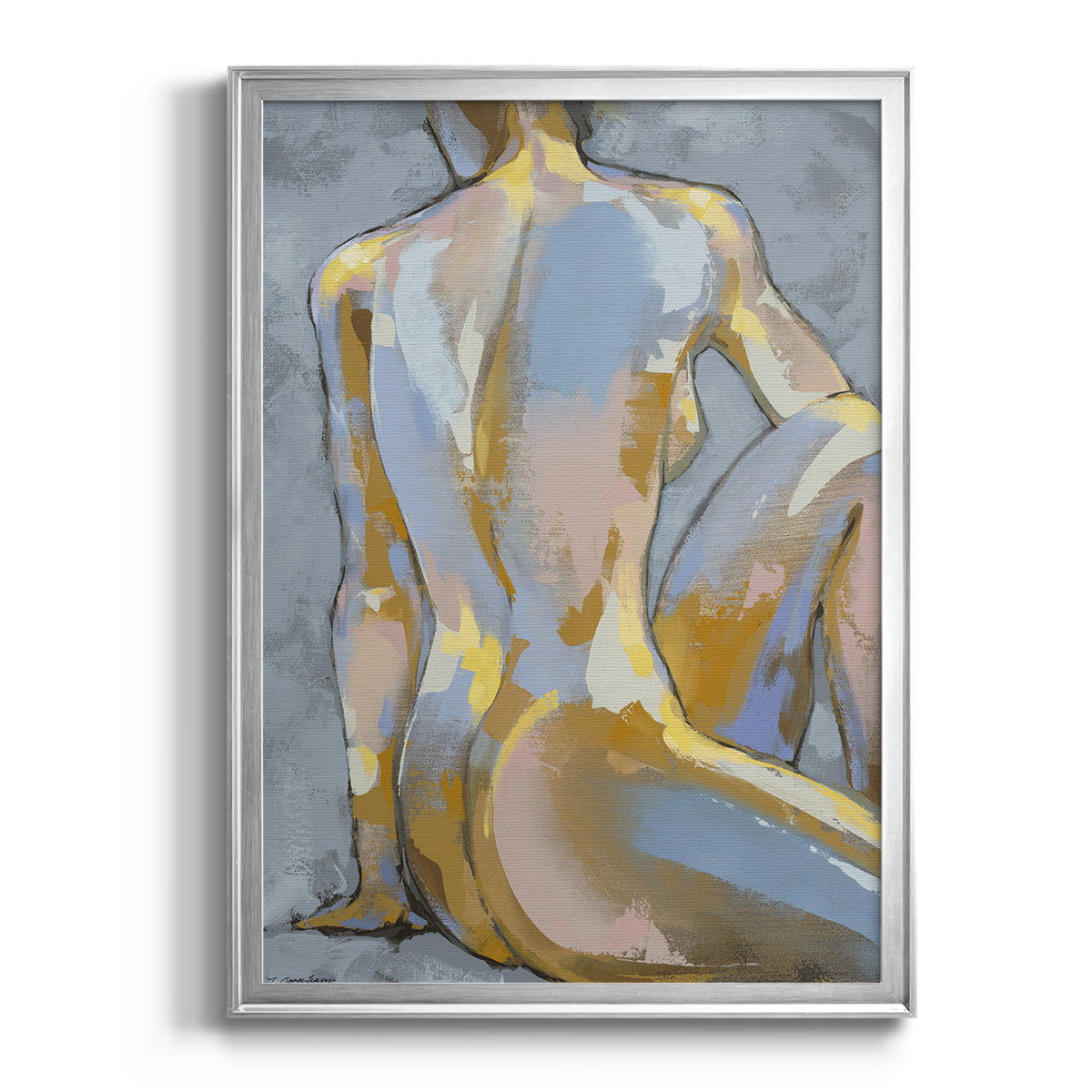Grey Maiden II -  Framed Canvas Print