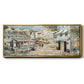 Rooftop Café - Floater Framed Canvas Print