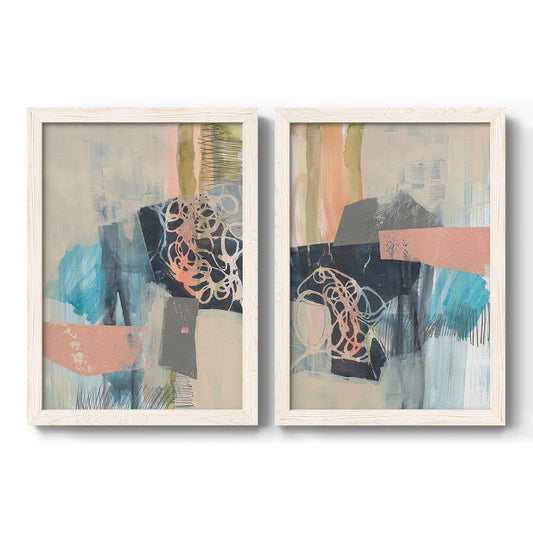 Reductive I - Barnwood Framed Canvas Set