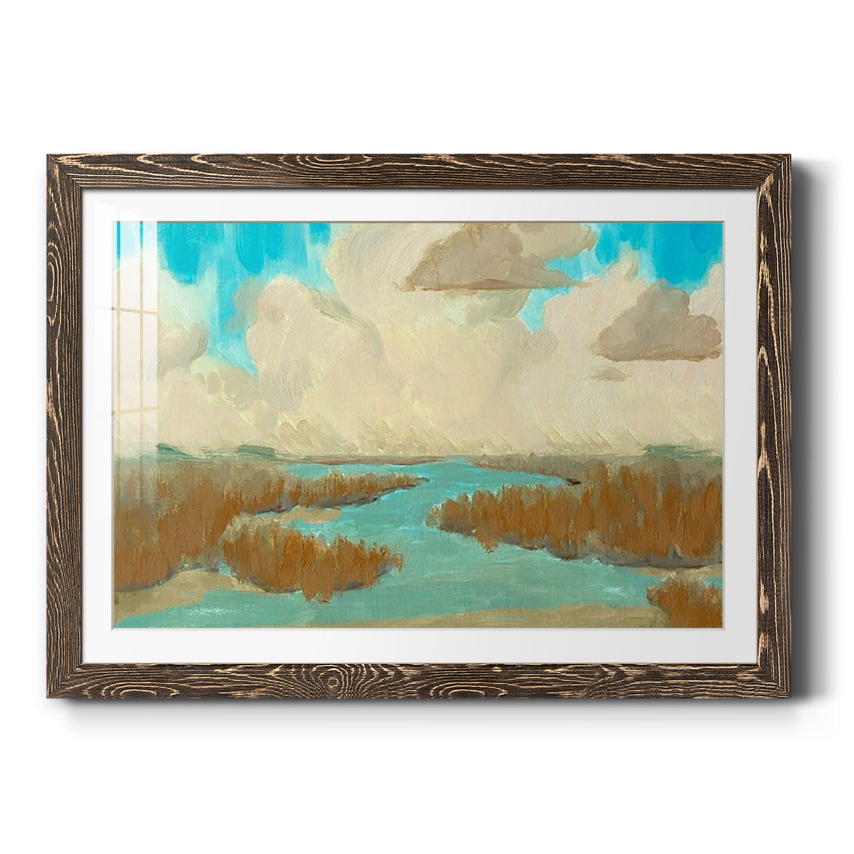 Fripp Island Water I - Barnwood Framed Art Print