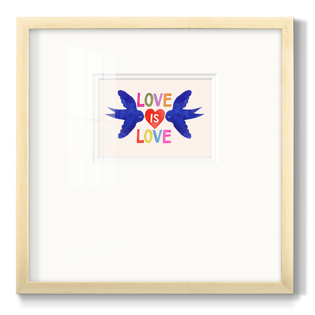 Love Loudly Collection A - Double Matboard Framed Print