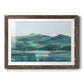 Green Grey Mountains II - Barnwood Framed Art Print