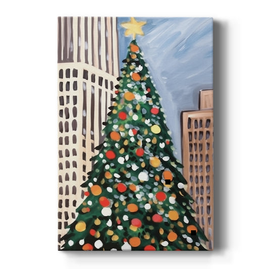 Pale Winter Wreath of Twilight - Canvas Art Print