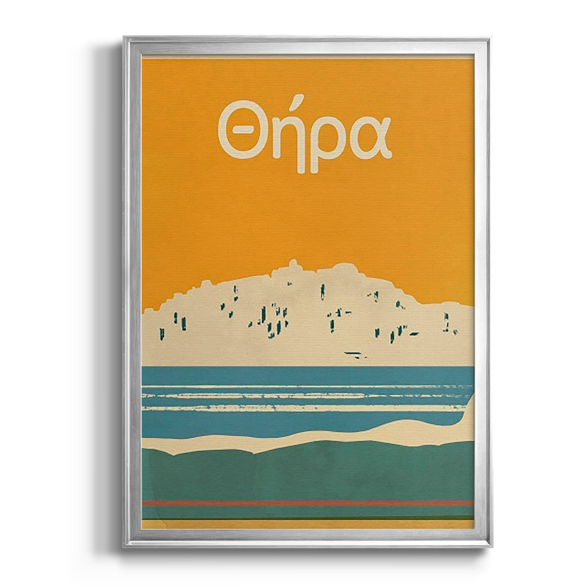 Summer Abroad III - Modern Framed Canvas Print