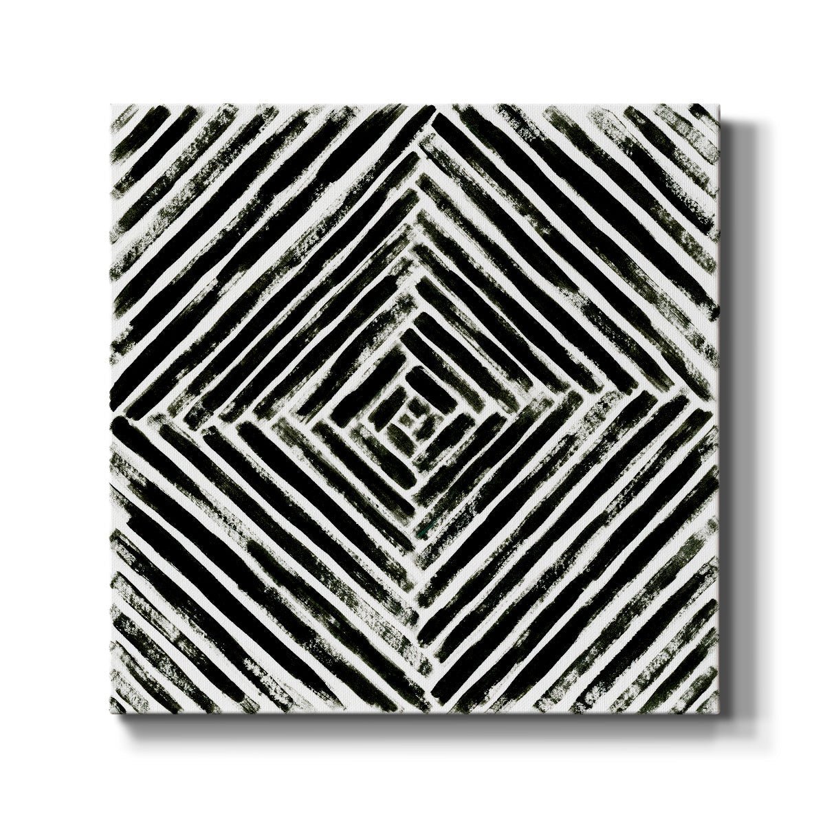 Concentric Ink IV - Canvas Art Print