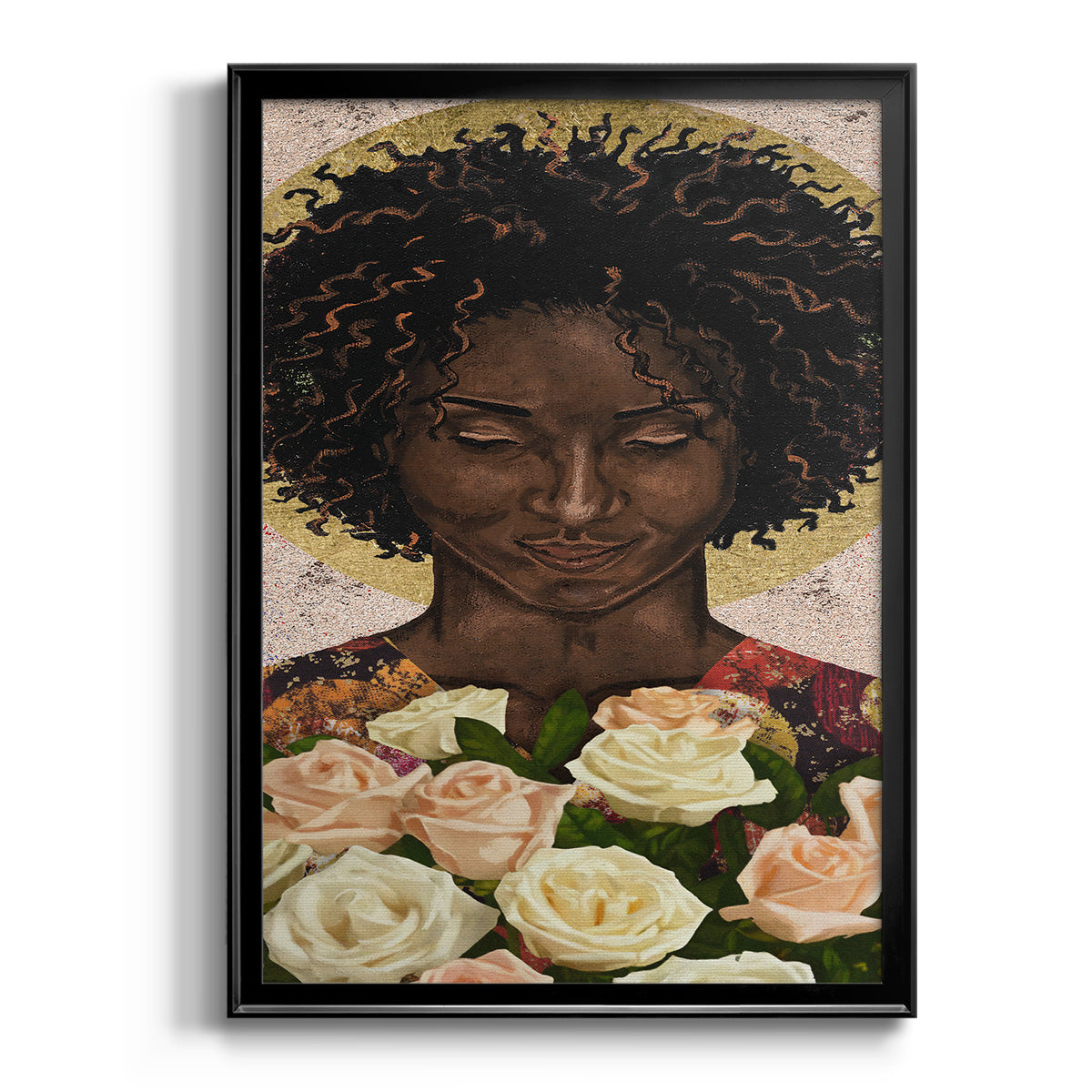 Meditation I - Modern Framed Canvas Print