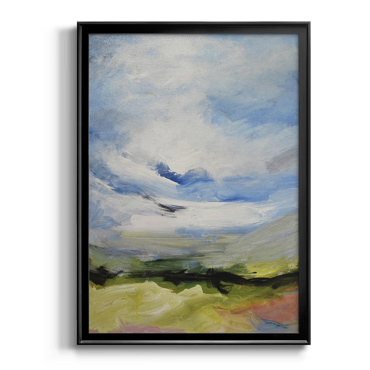 Around The Clouds IV - Modern Framed Canvas Print