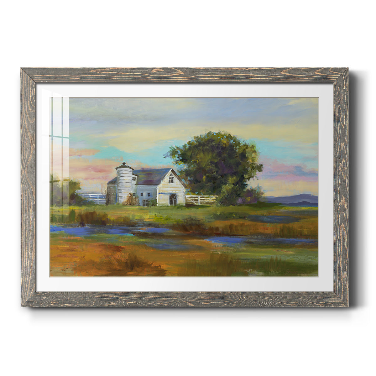 Down By The Barn - Barnwood Framed Art Print