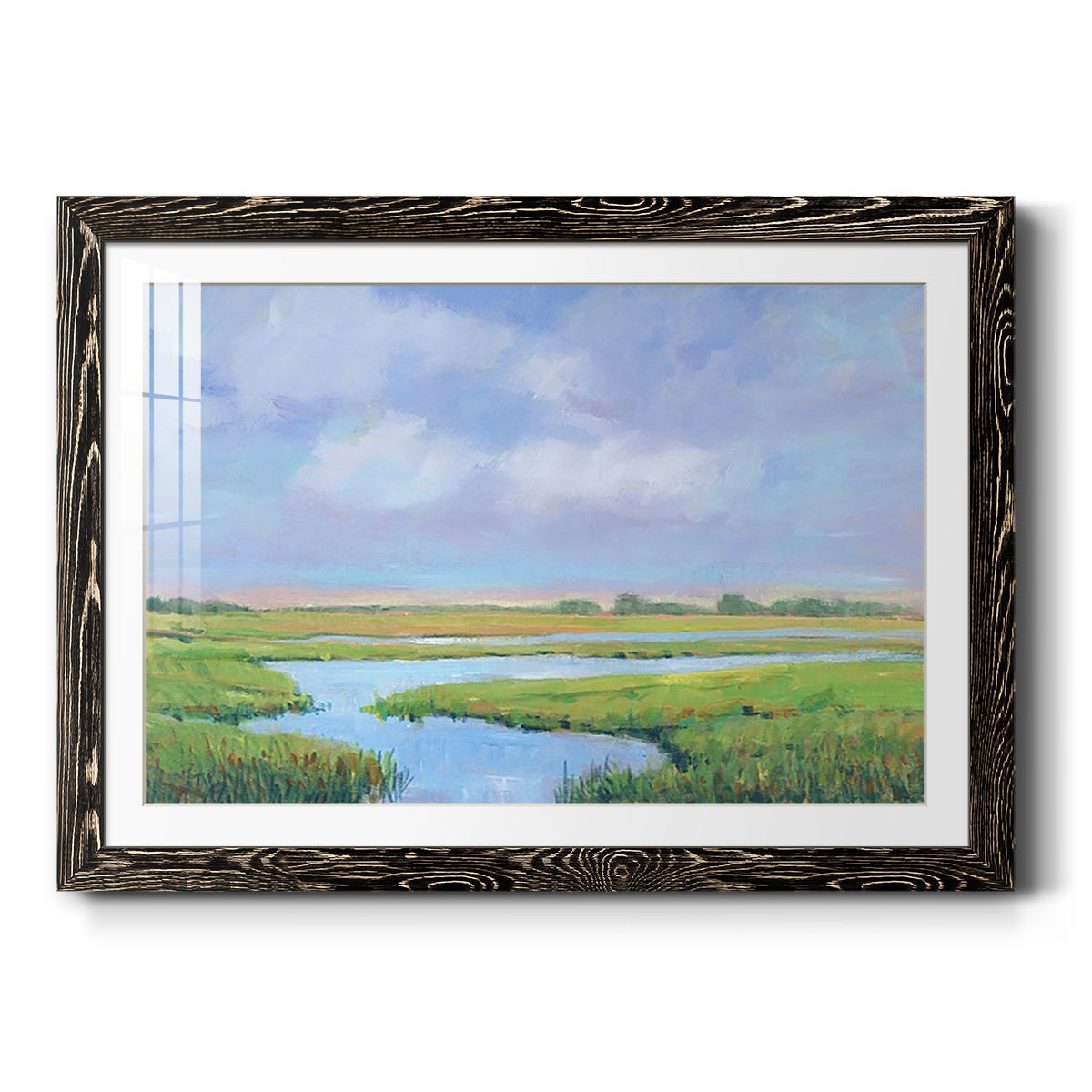 Summer Marsh II - Barnwood Framed Art Print