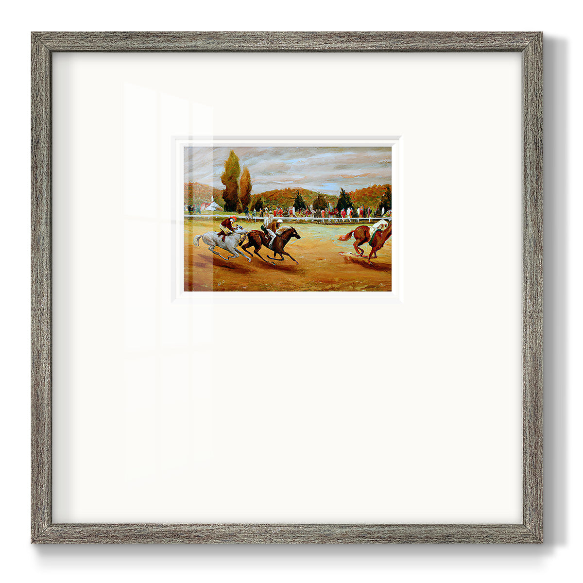 Day at the Races VI Premium Framed Print Double Matboard