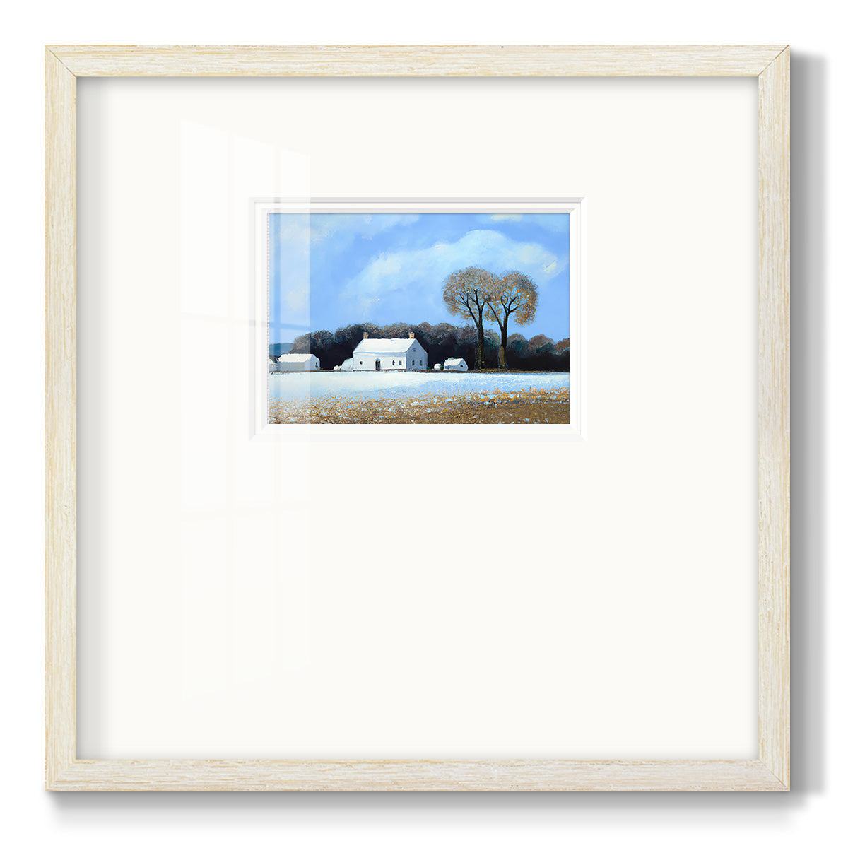 Haverst Barn Premium Framed Print Double Matboard