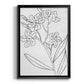 Botanical Sketch II - Modern Framed Canvas Print