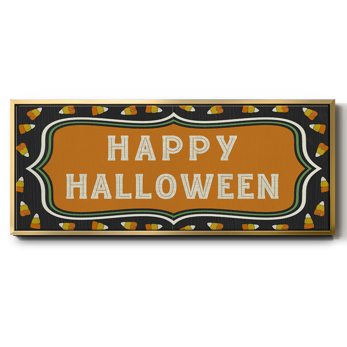 Happy Hallowween - Floater Framed Canvas Print