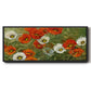 Poppy Symphony - Floater Framed Canvas Print