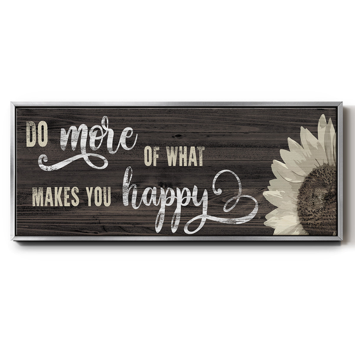 Makes You Happy - Floater Framed Canvas Print