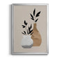 Simple Bud Vases I - Modern Framed Canvas Print