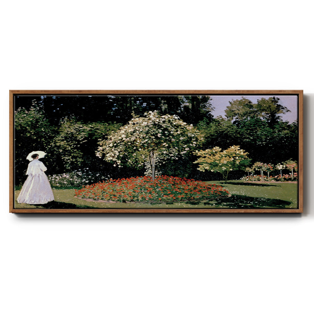 Jeanne Marguerite Lecadre in the Garden - Floater Framed Canvas Print