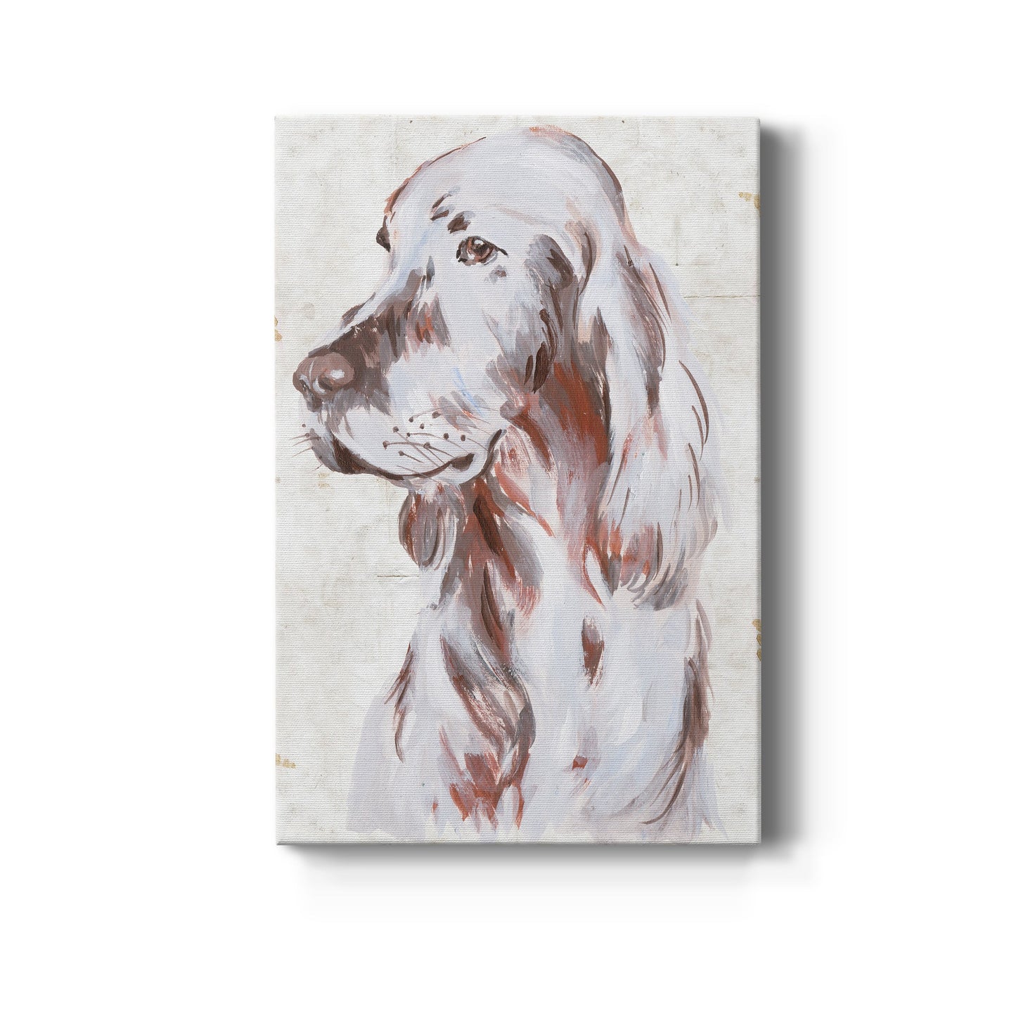 Sitting Dog III Premium Gallery Wrapped Canvas - Ready to Hang