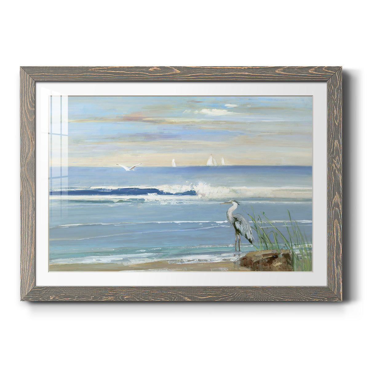 Sunrise Bay - Barnwood Framed Art Print