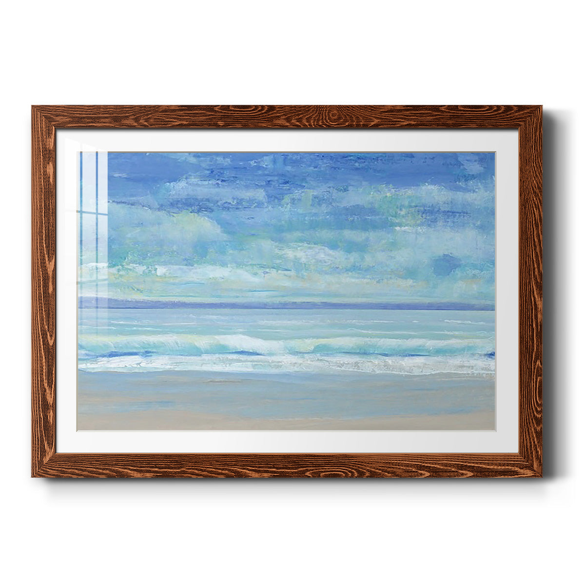 Rolling Surf II - Barnwood Framed Art Print