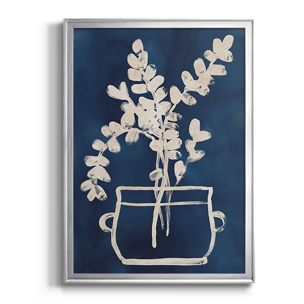 Vessel on Indigo I - Modern Framed Canvas Print