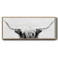 Longhorn - Floater Framed Canvas Print