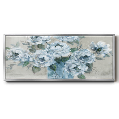 Tender Roses - Floater Framed Canvas Print