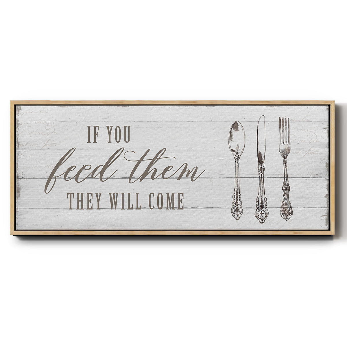 If You Feed Them - Floater Framed Canvas Print