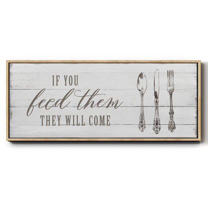 If You Feed Them - Floater Framed Canvas Print