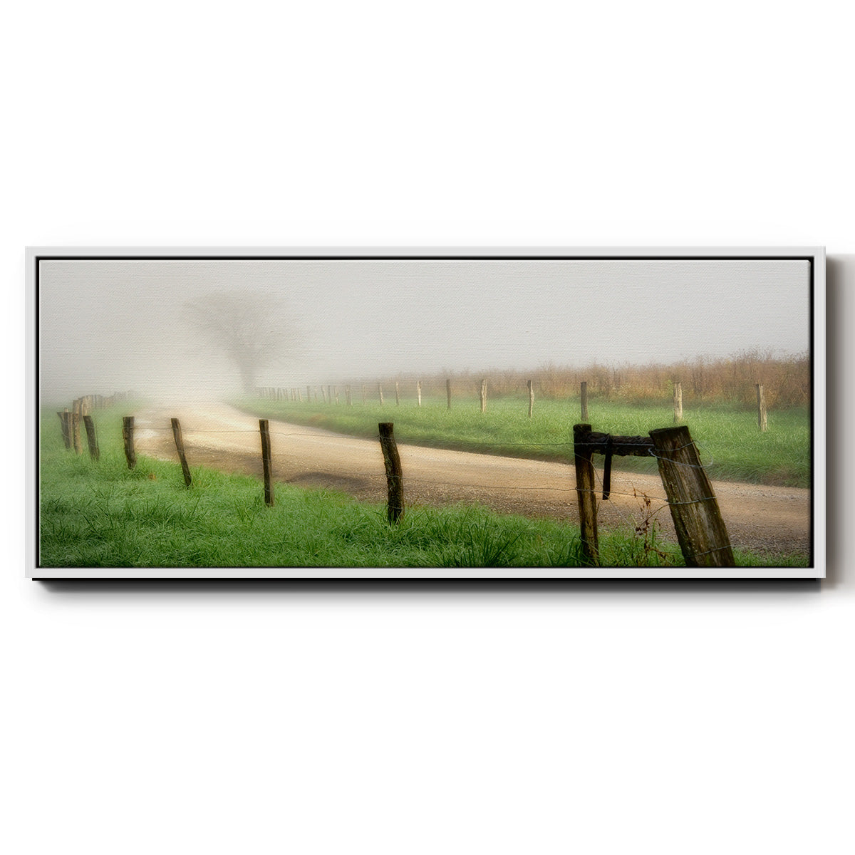 Around the Bend - Floater Framed Canvas Print