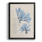 Blue Marine Algae V - Modern Framed Canvas Print