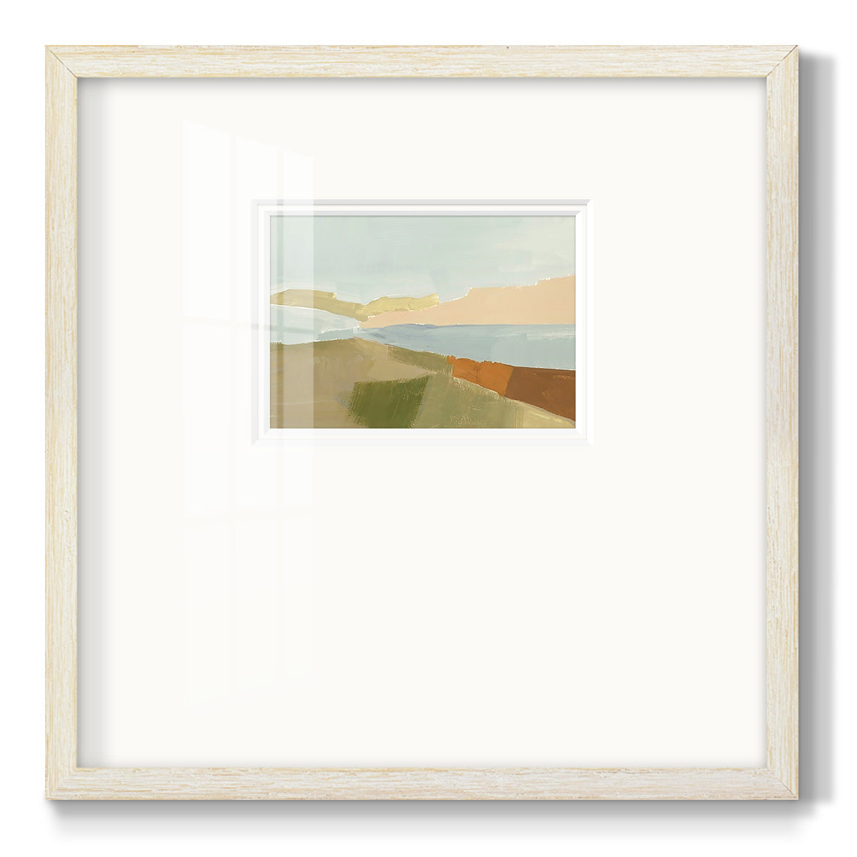 Stacked Landscape III Premium Framed Print Double Matboard