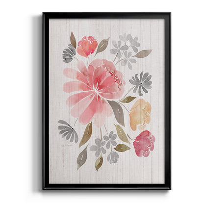 Loose Peonies I - Modern Framed Canvas Print