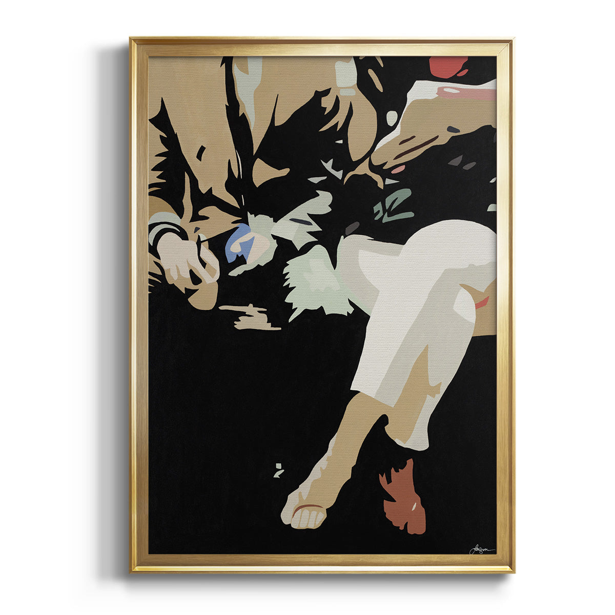 Them #4 -  Framed Canvas Print