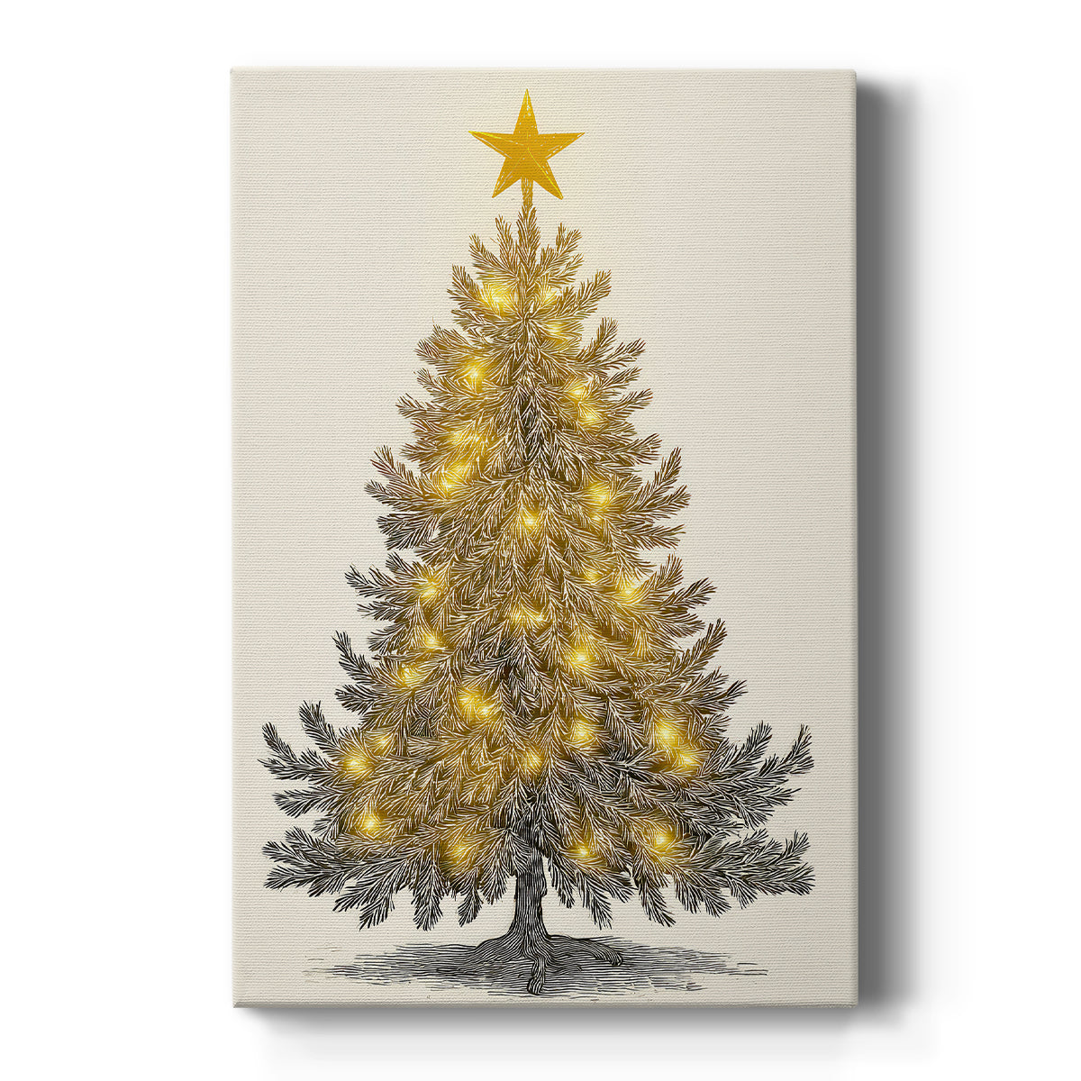 Dusk of Gilded Snow - Canvas Art Print