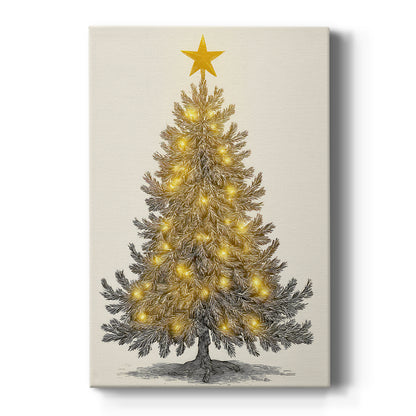 Dusk of Gilded Snow - Canvas Art Print