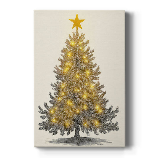 Dusk of Gilded Snow - Canvas Art Print