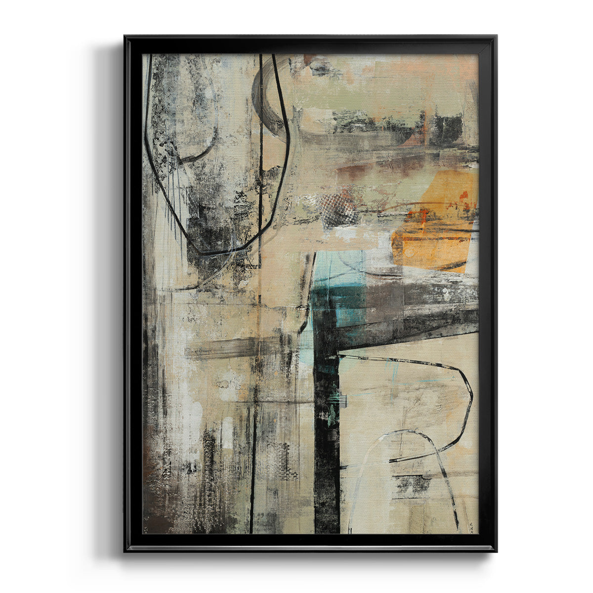 Persistence I - Modern Framed Canvas Print