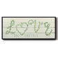 Shiplap Vines Love - Floater Framed Canvas Print