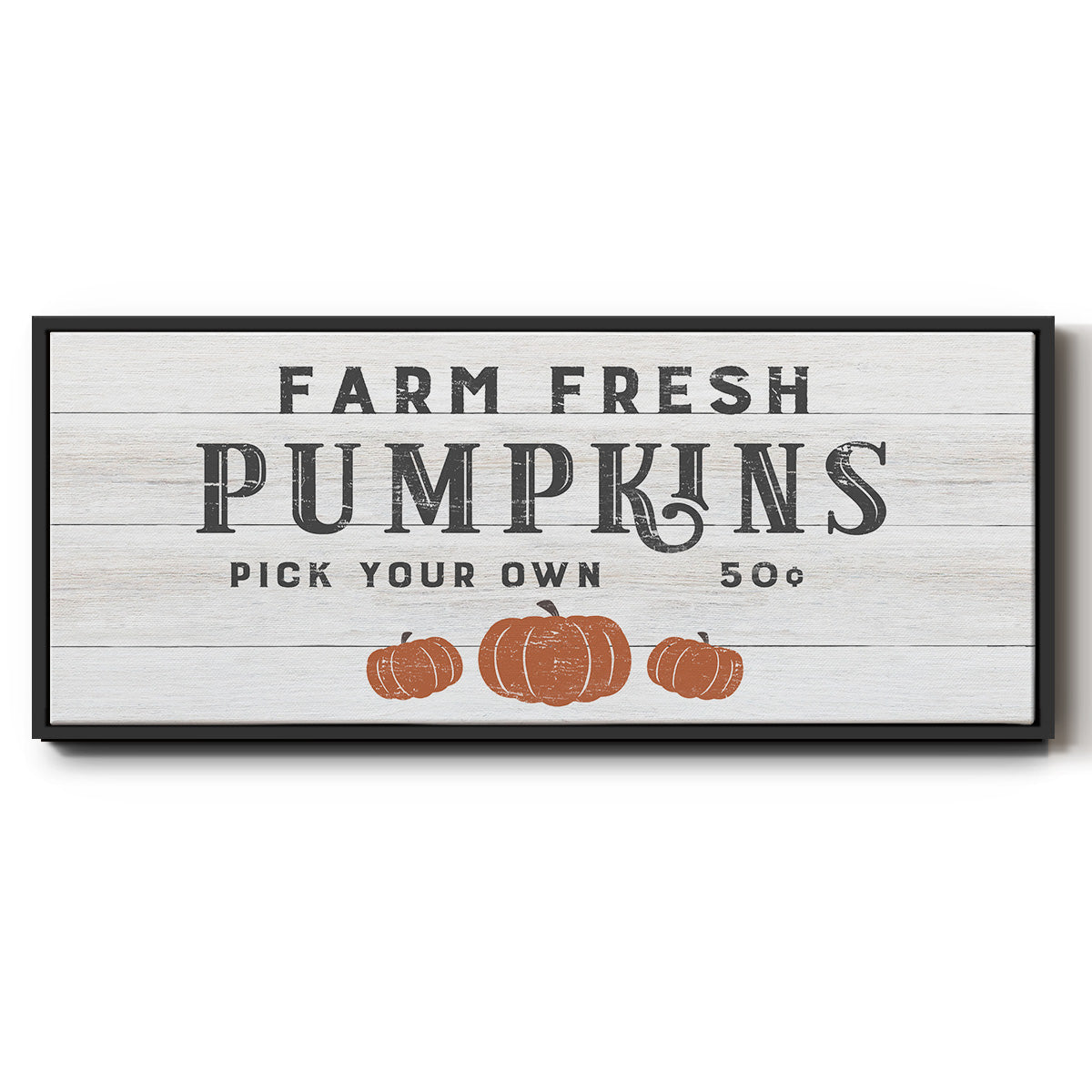 Farm Fresh Pumpkins - Floater Framed Canvas Print