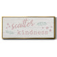 Scatter Kindness - Floater Framed Canvas Print