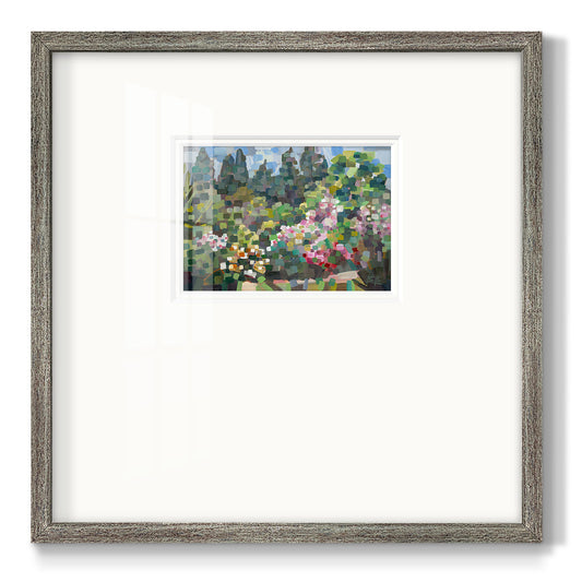 Arboretum in Spring - Double Matboard Framed Print