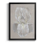 White Iris I - Modern Framed Canvas Print