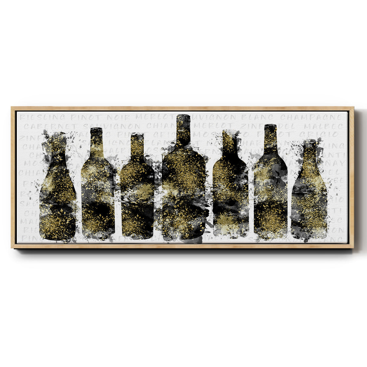 Wine Selection - Floater Framed Canvas Print