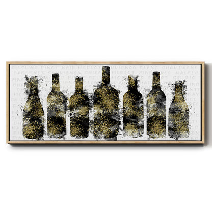 Wine Selection - Floater Framed Canvas Print